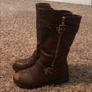 Girls brown riding boots